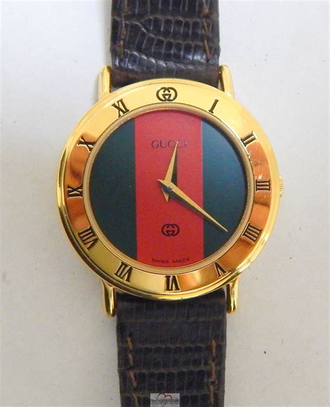 gucci green face watch|gucci watch green and red.